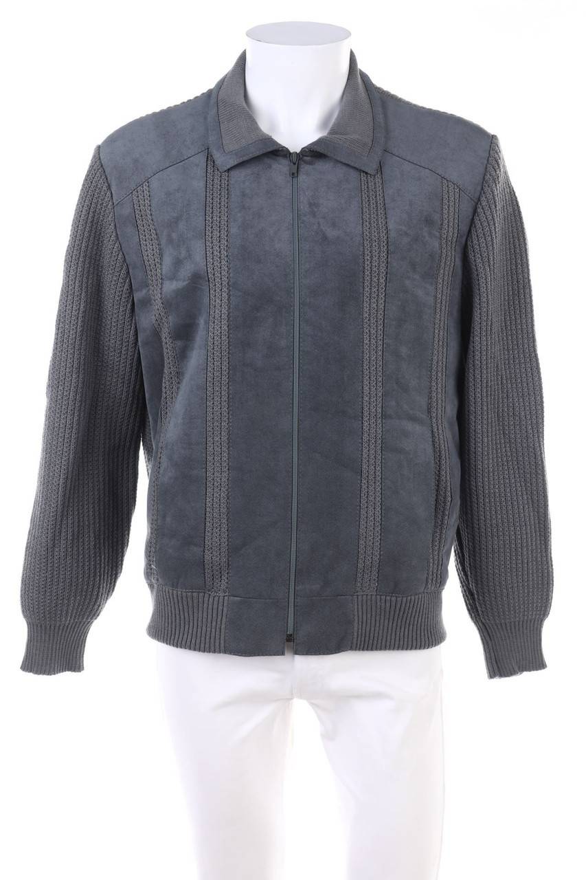 Carou VINTAGE Faux Leather-Jacke mit Schurwolle