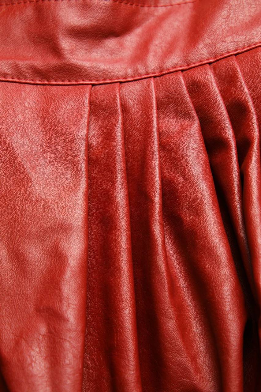 Carou VINTAGE Faux Leather-Mini-Rock