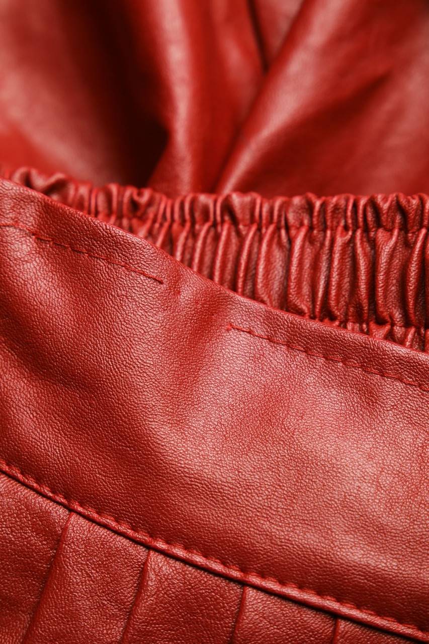 Carou VINTAGE Faux Leather-Mini-Rock