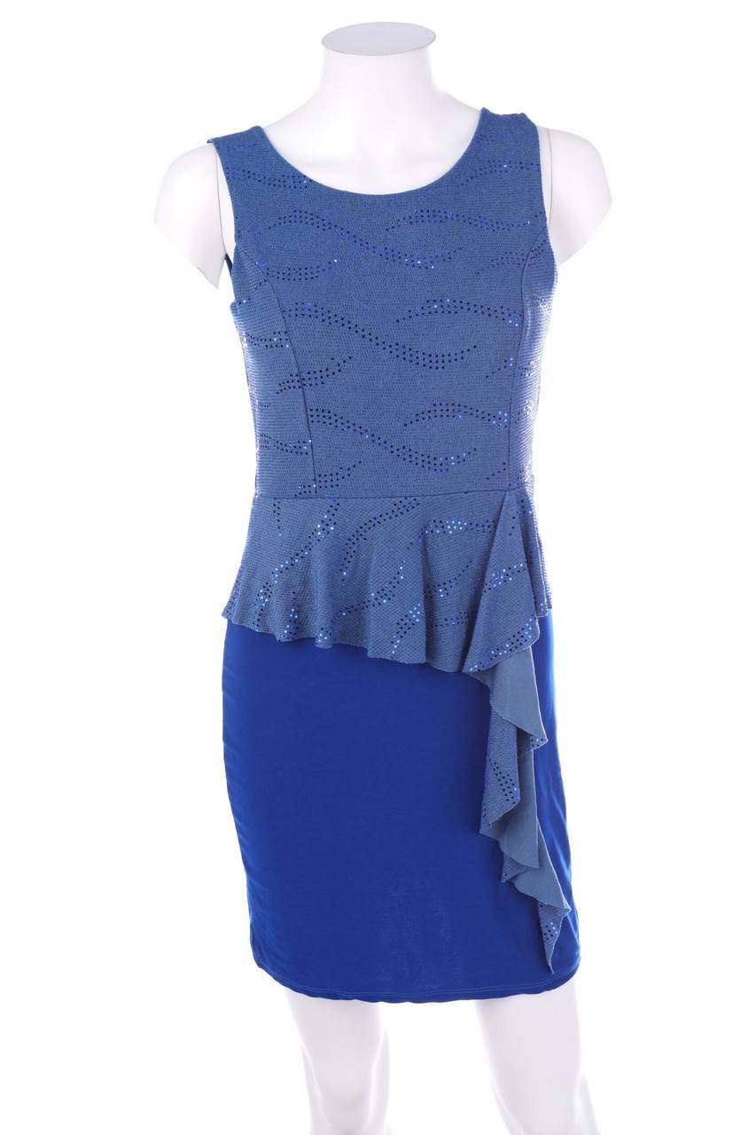 Carou VINTAGE Glitzer-Kleid mit Volants