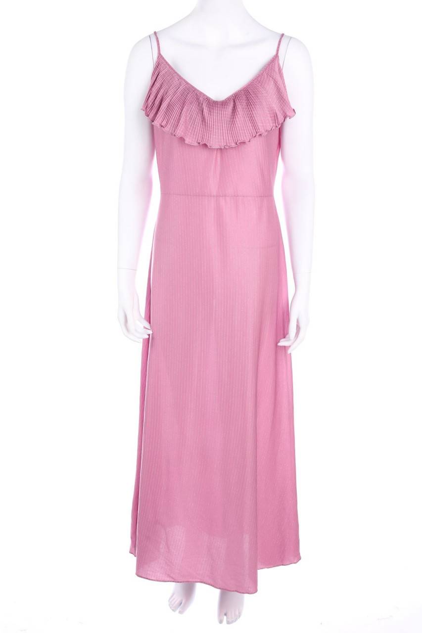 Carou VINTAGE Glitzer-Maxi-Kleid mit Volants