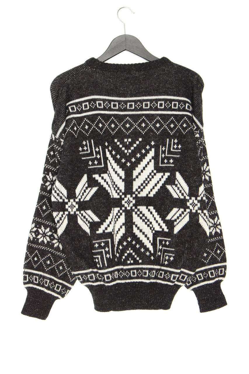 Carou VINTAGE Glitzer-Rundhals-Pullover Mit Muster