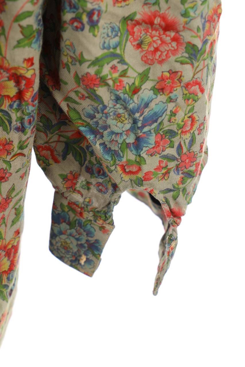 Carou VINTAGE Hemd-Bluse Mit Blumen-Print