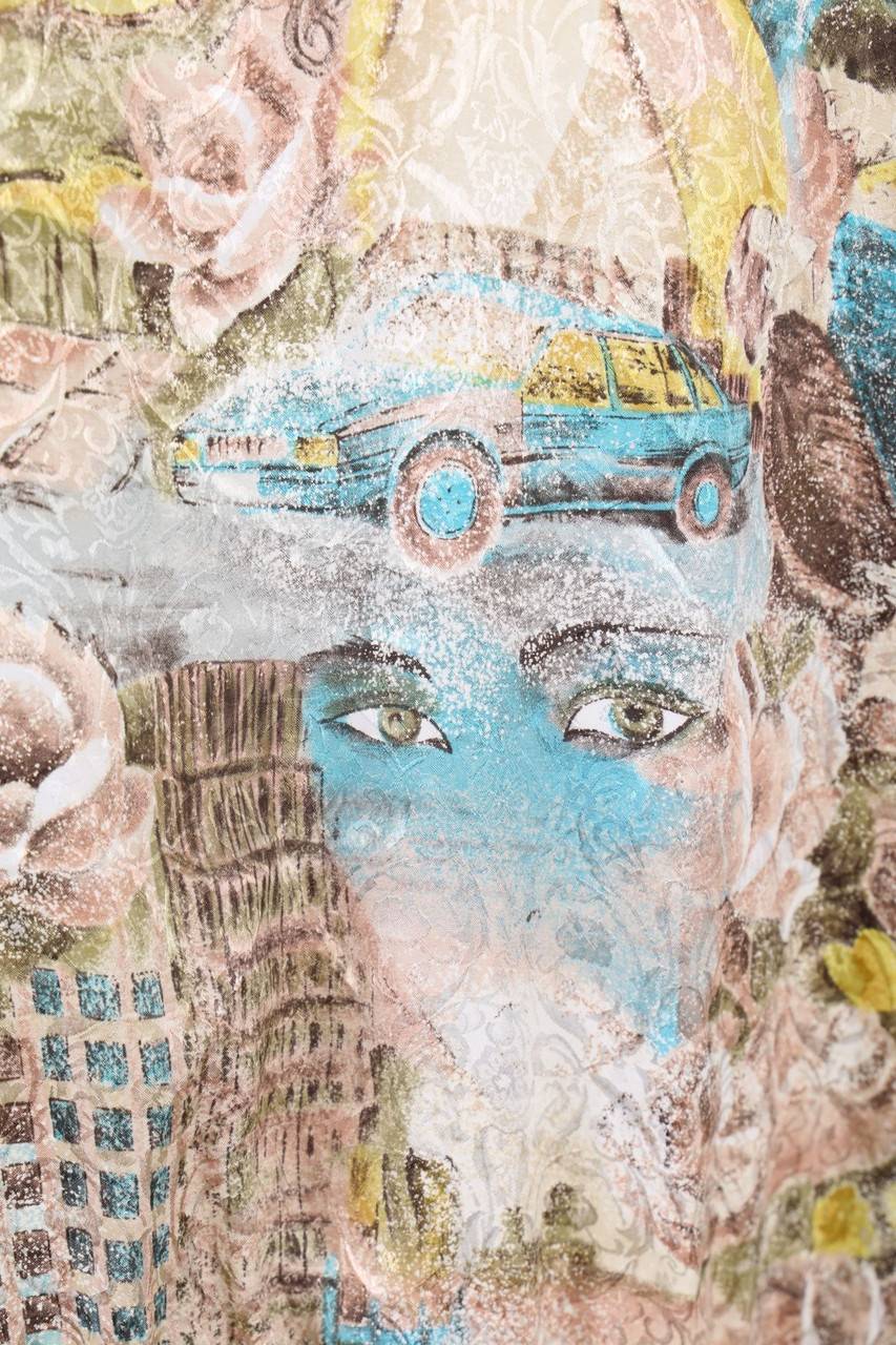 Carou VINTAGE Hemd-Bluse Mit Kurzem Ärmel