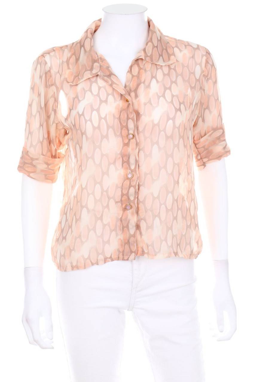 Carou VINTAGE Hemd-Bluse mit kurzem Ärmel