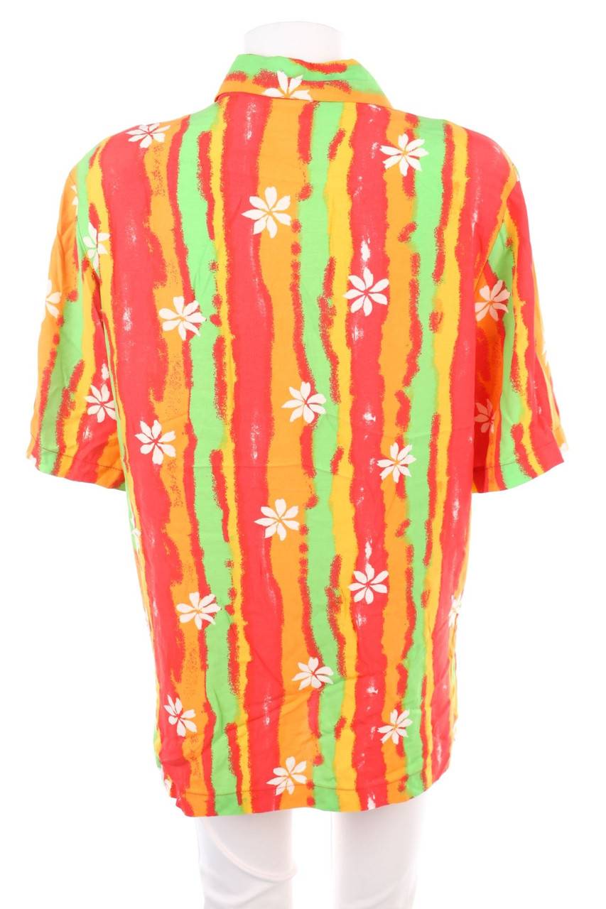 Carou VINTAGE Hemd-Bluse Mit Kurzem Ärmel