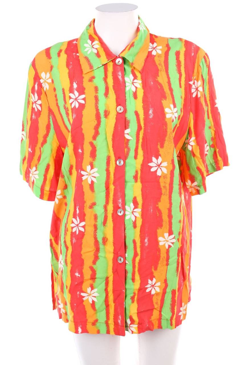 Carou VINTAGE Hemd-Bluse mit kurzem Ärmel