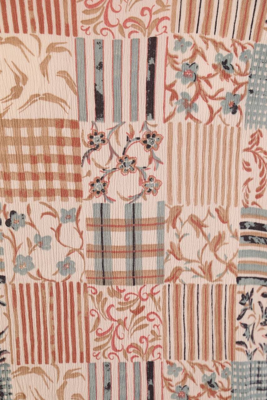 Carou VINTAGE Hemd-Bluse Mit Kurzem Ärmel