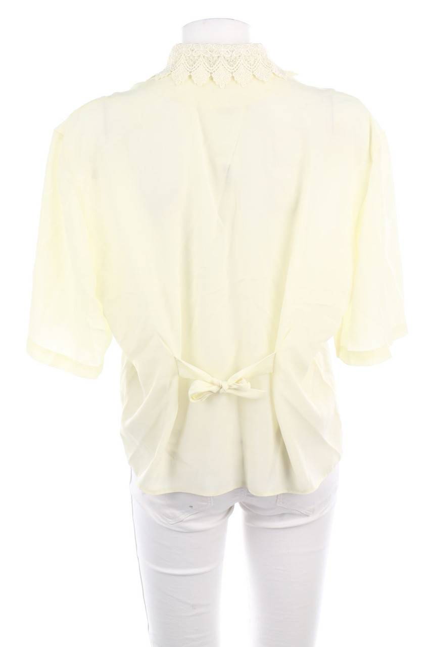 Carou VINTAGE Hemd-Bluse Mit Kurzem Ärmel