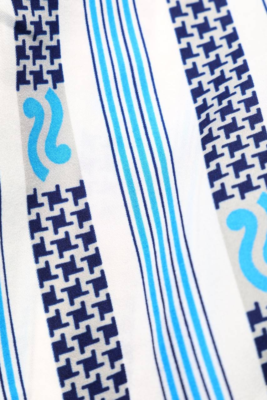 Carou VINTAGE Hemd-Bluse Mit Kurzem Ärmel