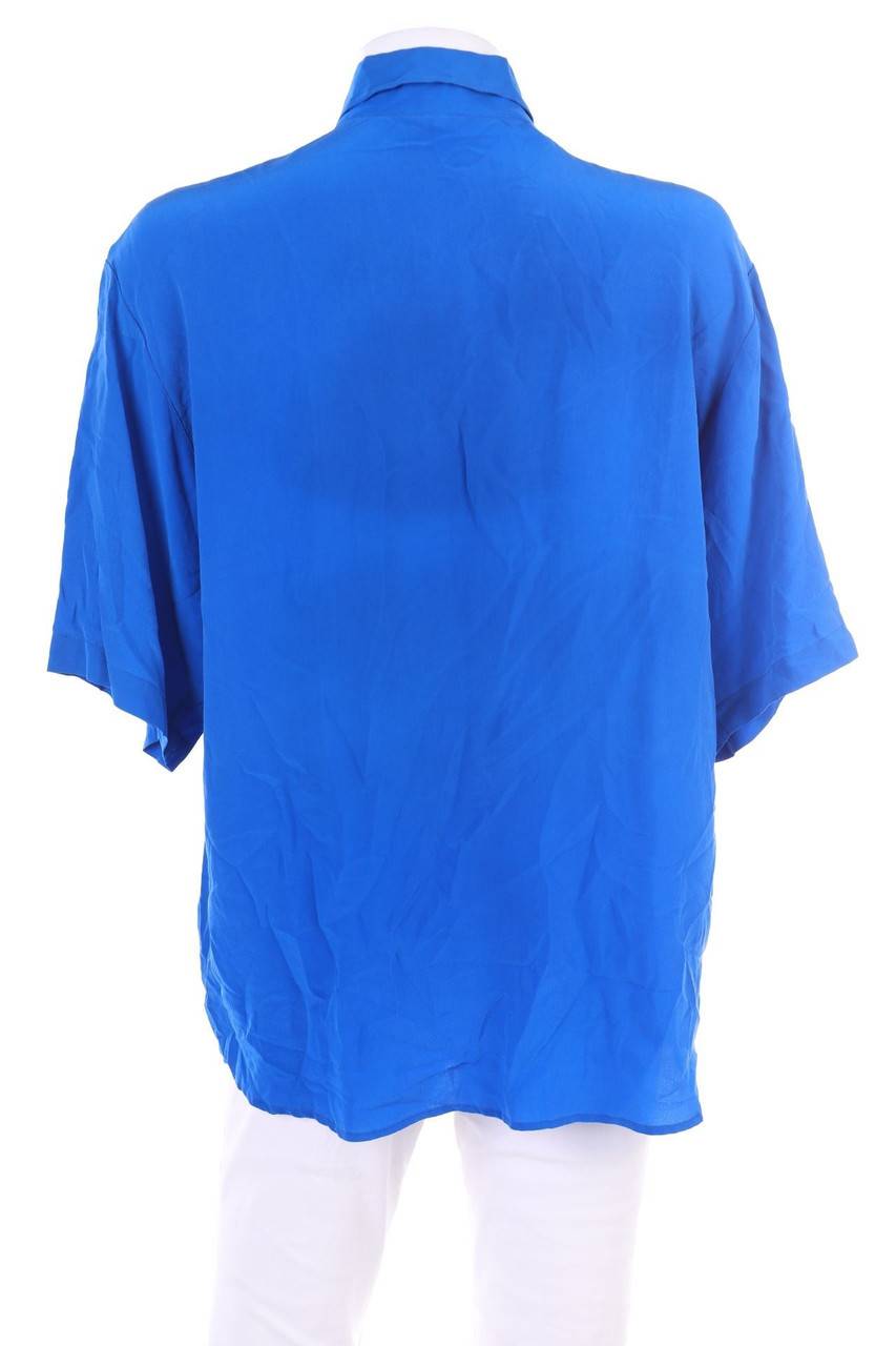 Carou VINTAGE Hemd-Bluse Mit Kurzem Ärmel