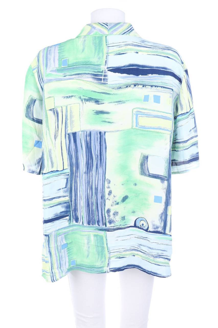 Carou VINTAGE Hemd-Bluse Mit Kurzem Ärmel