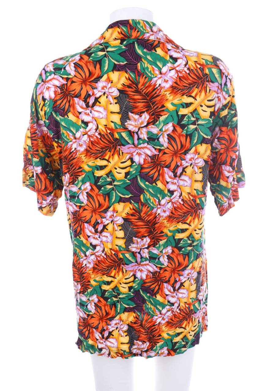Carou VINTAGE Hemd-Bluse Mit Kurzem Ärmel