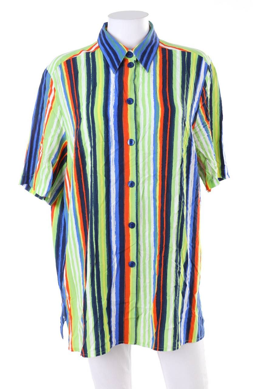 Carou VINTAGE Hemd-Bluse mit kurzem Ärmel