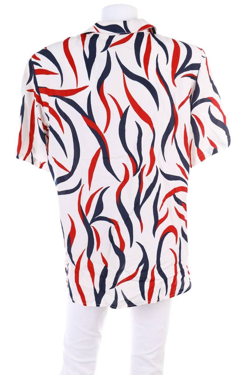 Carou VINTAGE Hemd-Bluse Mit Kurzem Ärmel