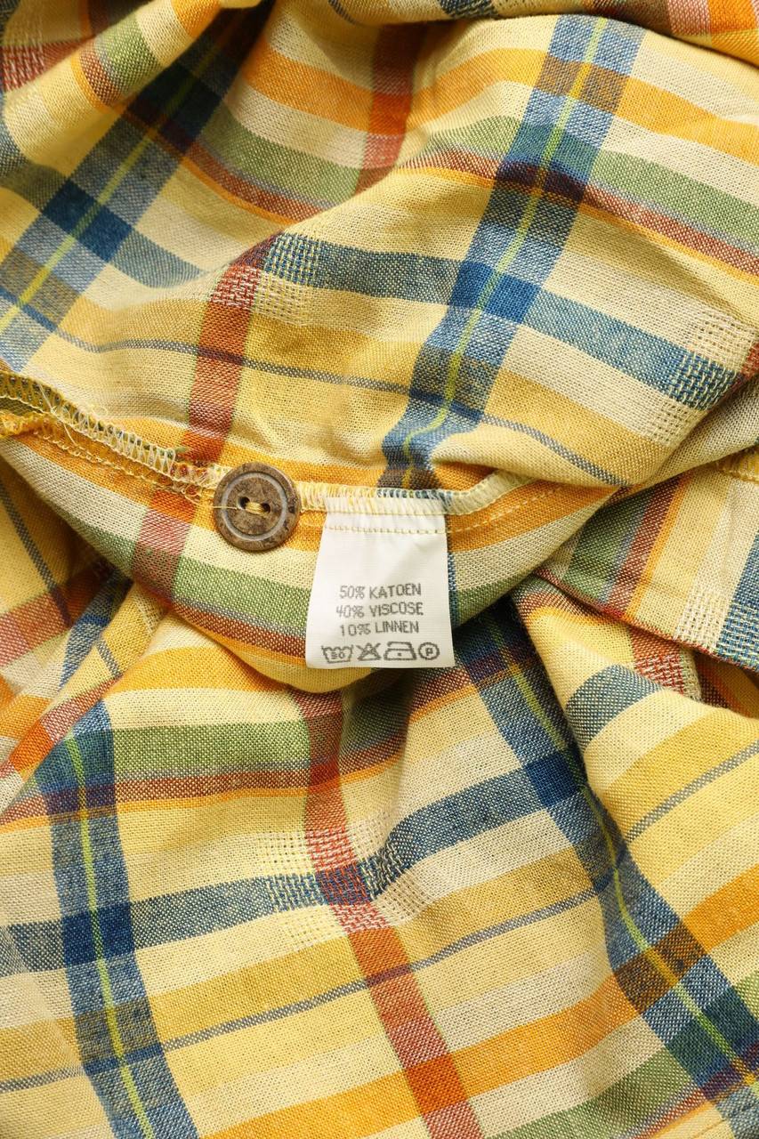 Carou VINTAGE Hemd-Bluse Mit Kurzem Ärmel