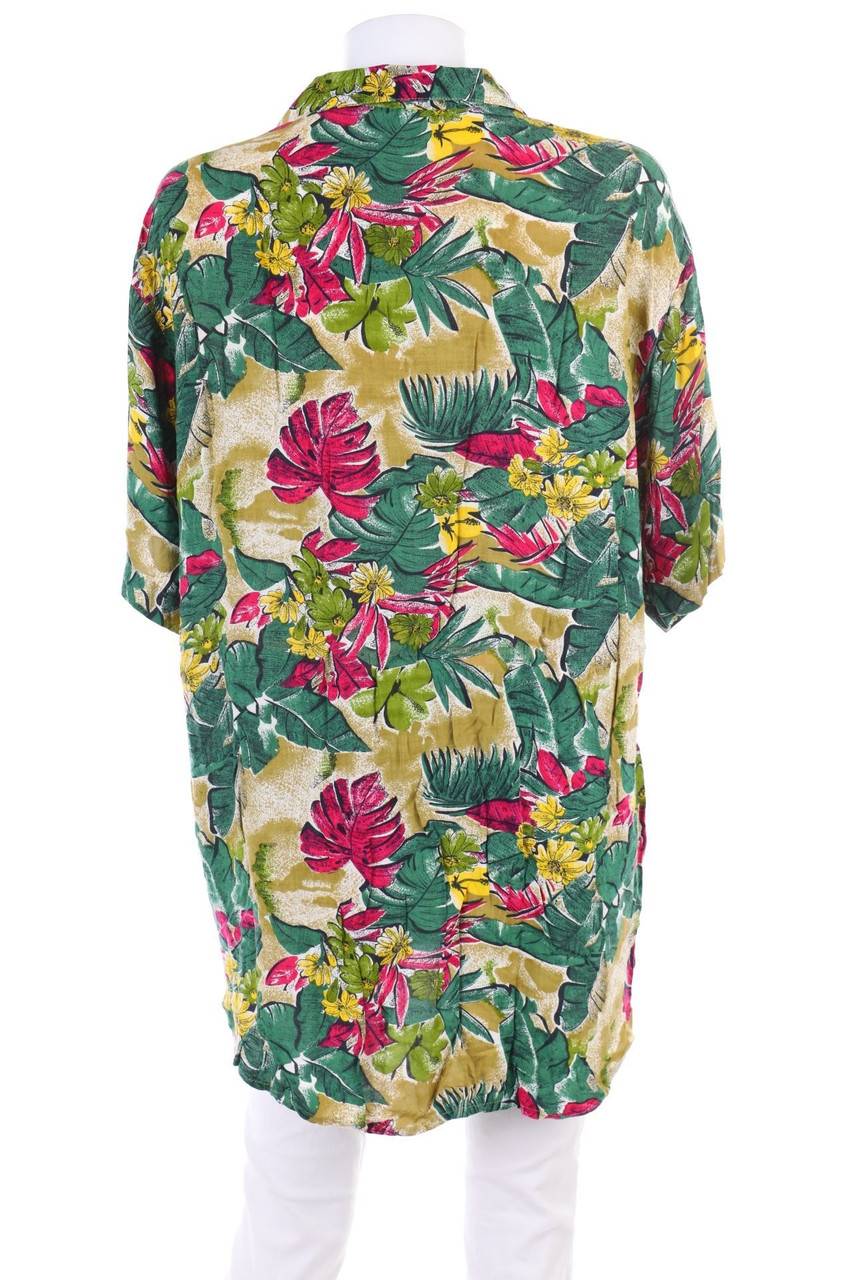 Carou VINTAGE Hemd-Bluse Mit Kurzem Ärmel