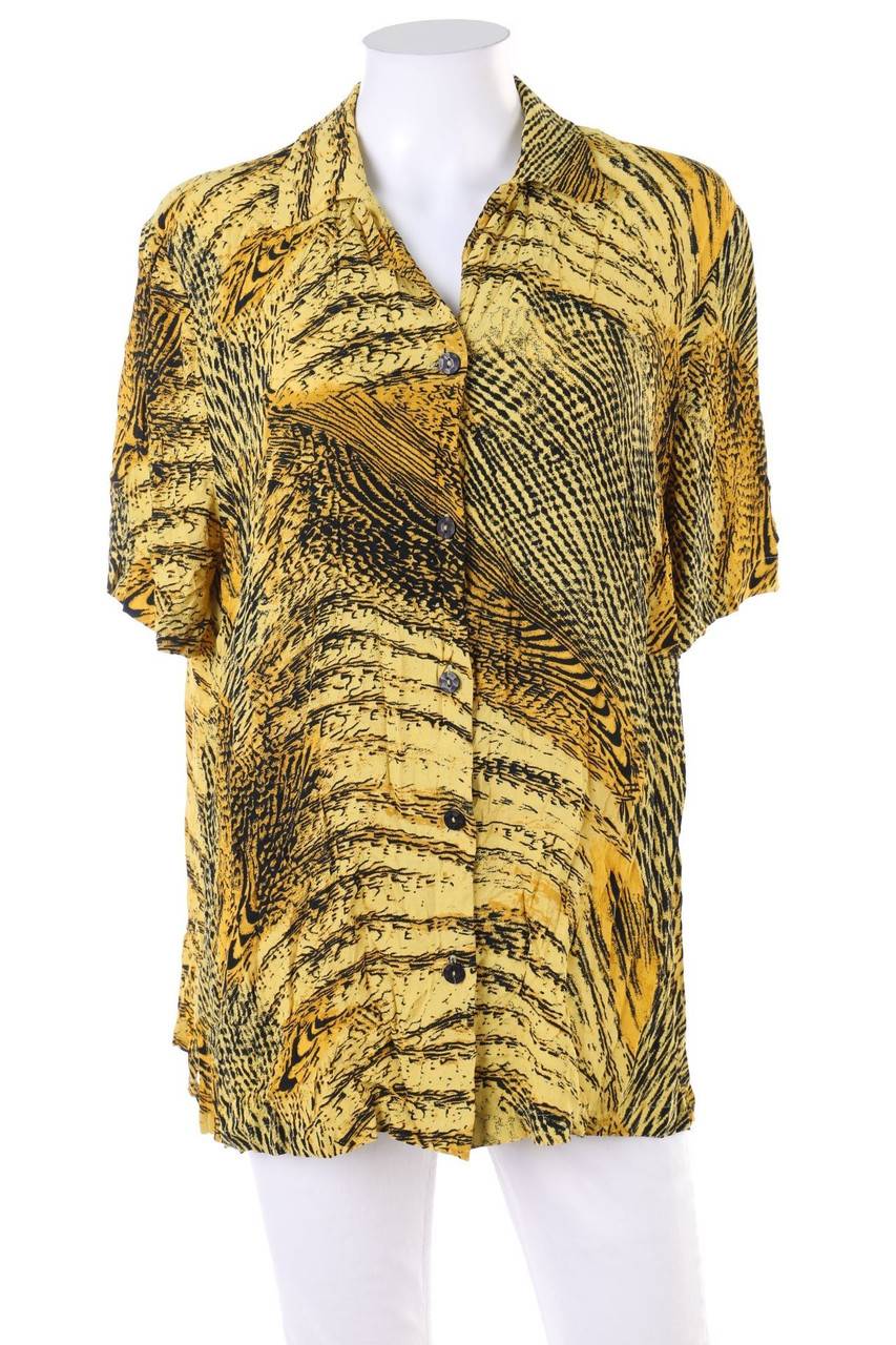 Carou VINTAGE Hemd-Bluse mit kurzem Ärmel