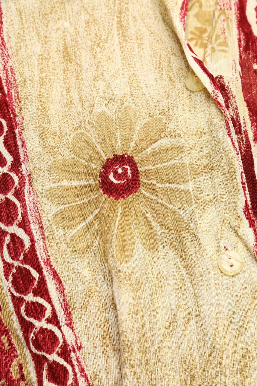 Carou VINTAGE Hemd-Bluse Mit Kurzem Ärmel