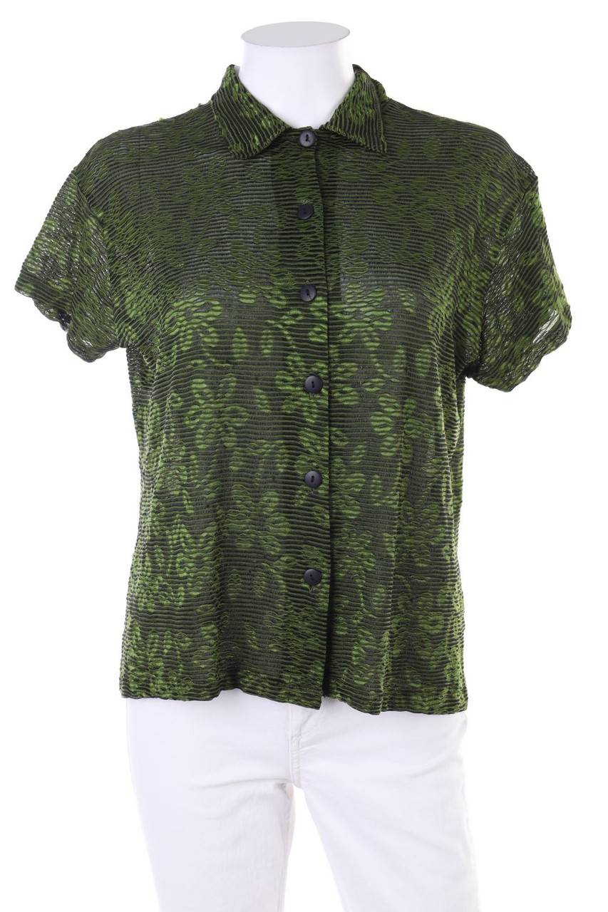 Carou VINTAGE Hemd-Bluse mit kurzem Ärmel