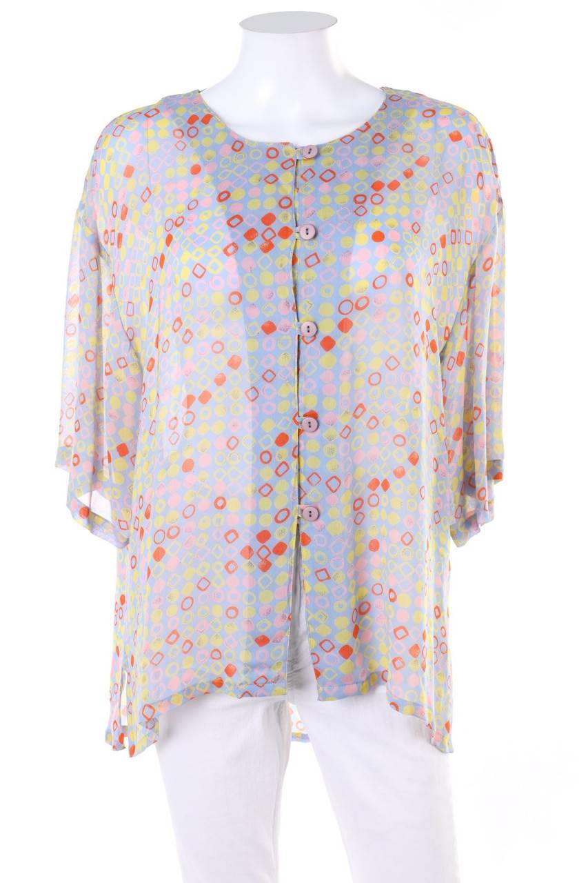 Carou VINTAGE Hemd-Bluse mit kurzem Ärmel