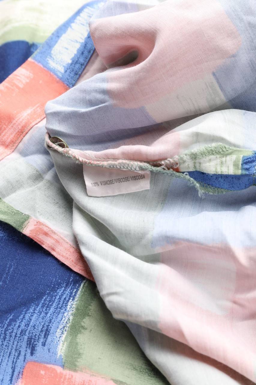 Carou VINTAGE Hemd-Bluse Mit Kurzem Ärmel