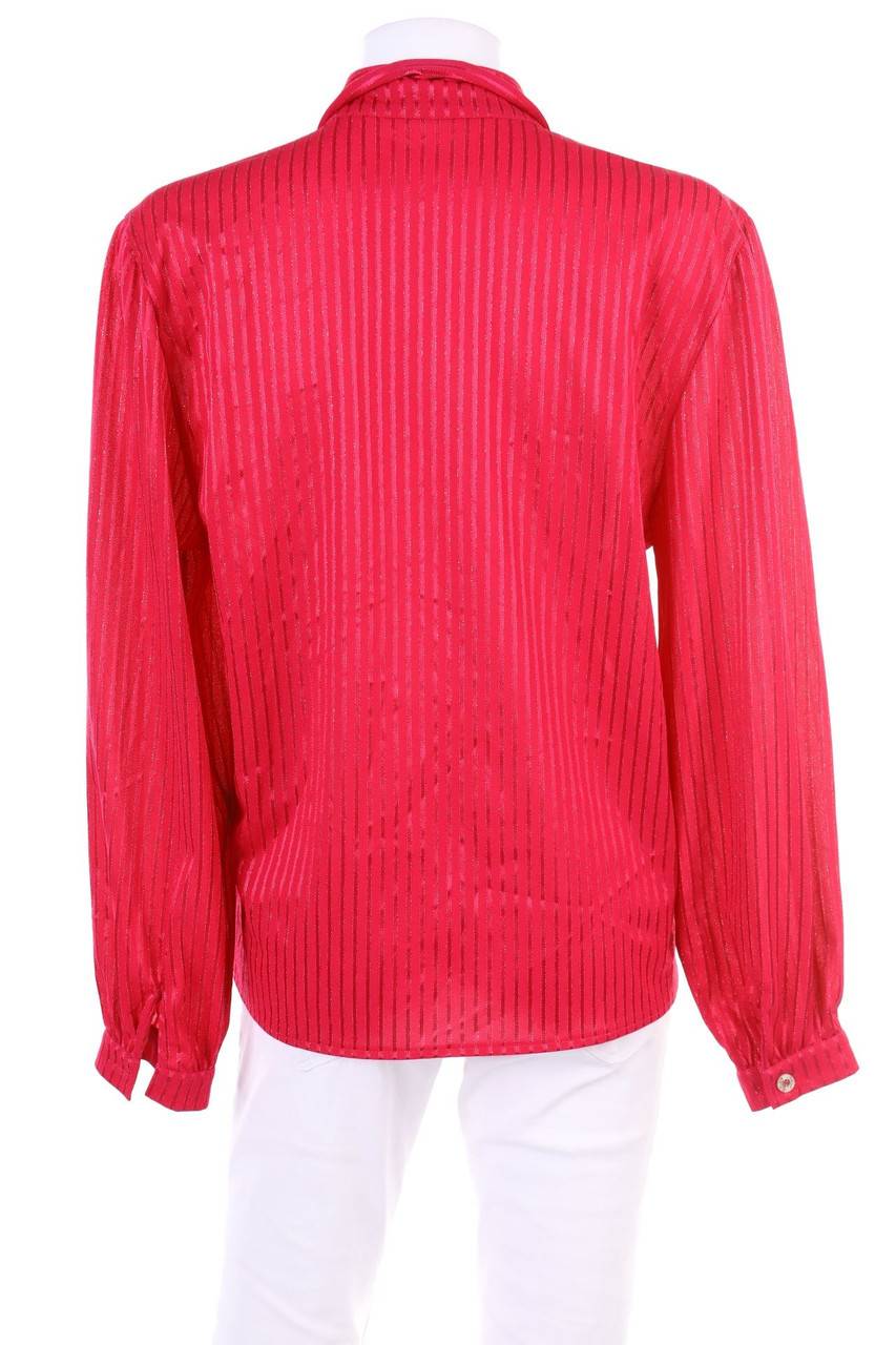 Carou VINTAGE Hemd-Bluse Mit Metallic-Effekt