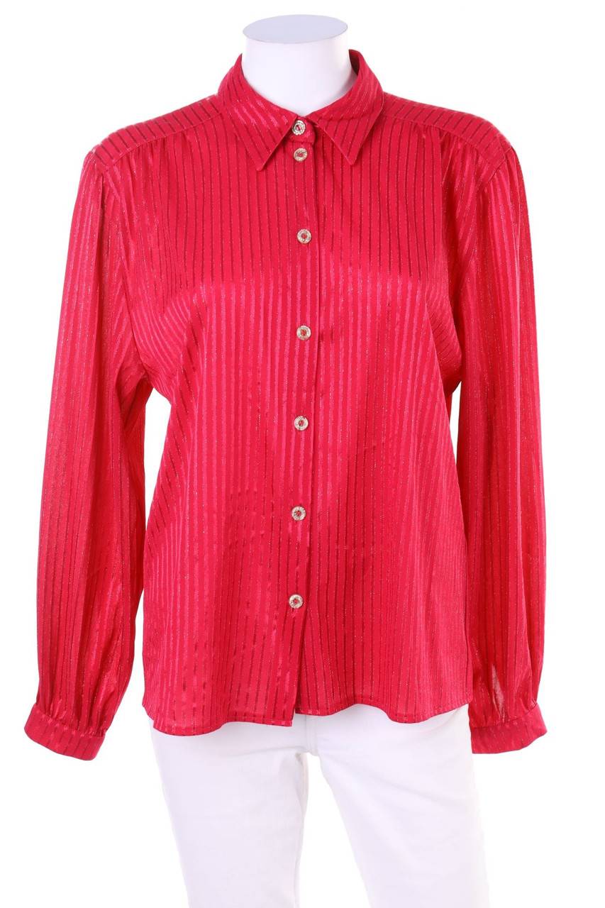 Carou VINTAGE Hemd-Bluse mit Metallic-Effekt