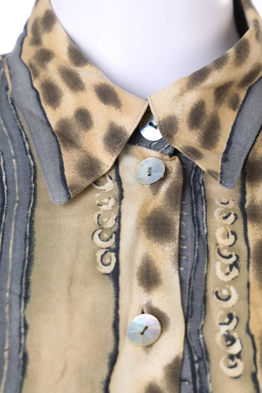Carou VINTAGE Hemd-Bluse Mit Print
