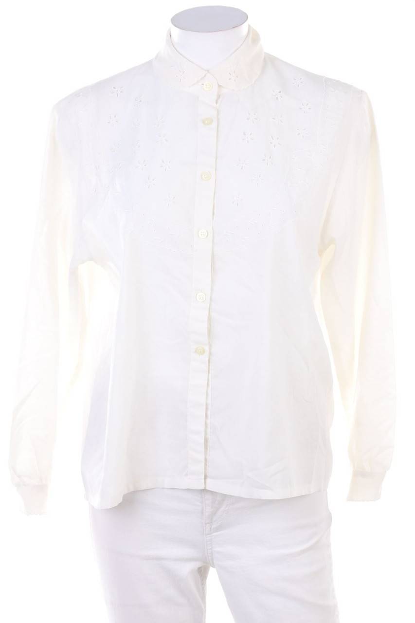 Carou VINTAGE Hemd-Bluse mit Stickereien
