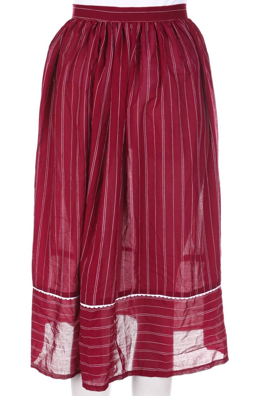 Carou VINTAGE High Waist-Midirock Mit Streifen