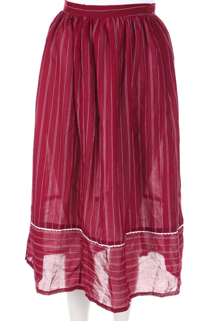 Carou VINTAGE High Waist-Midirock mit Streifen