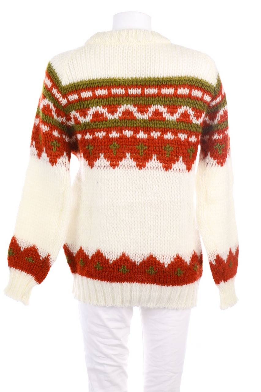 Carou VINTAGE Island-Strick-Pullover Mit Wolle