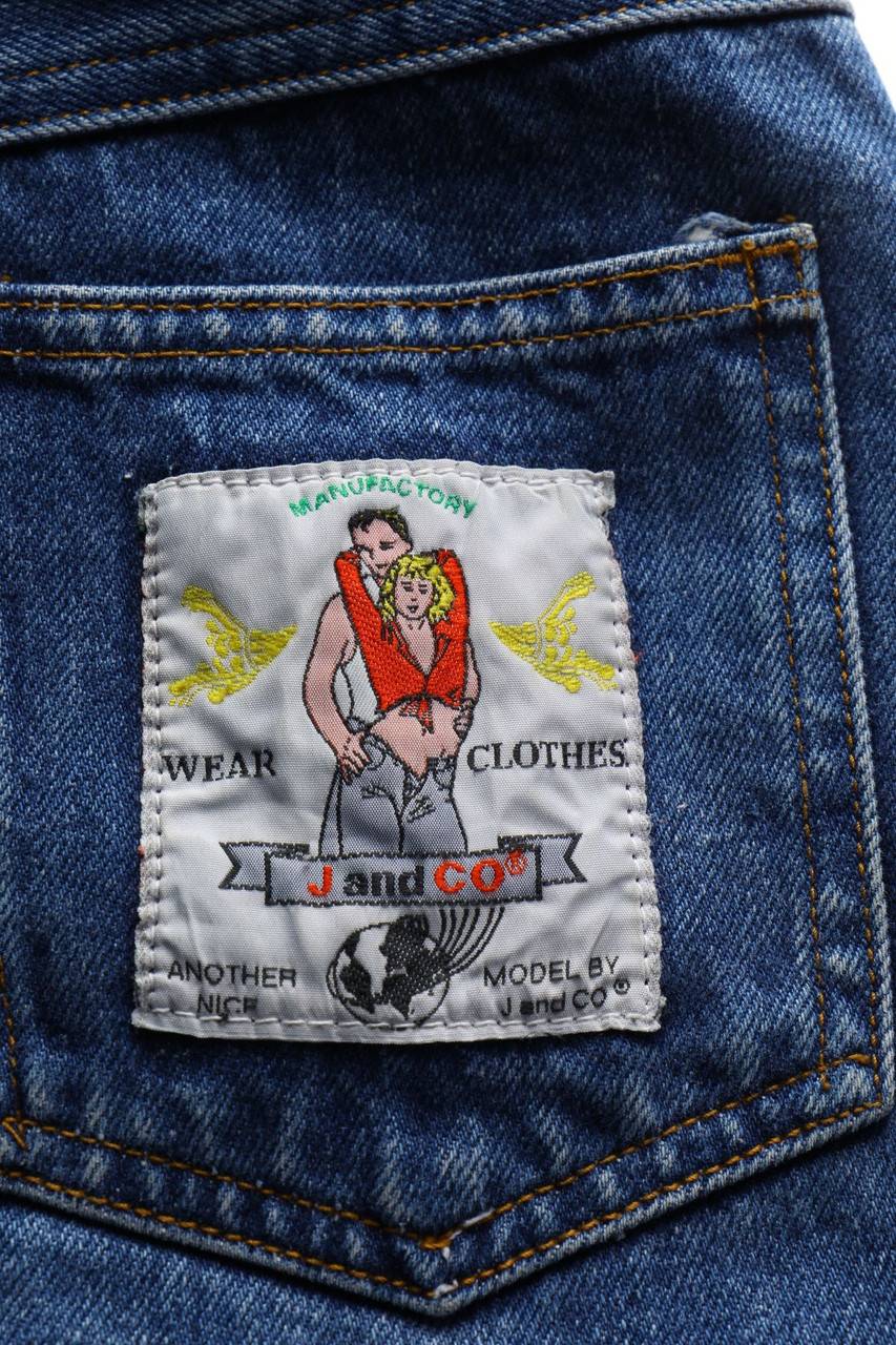 Carou VINTAGE Jeansrock Mit Schlitz