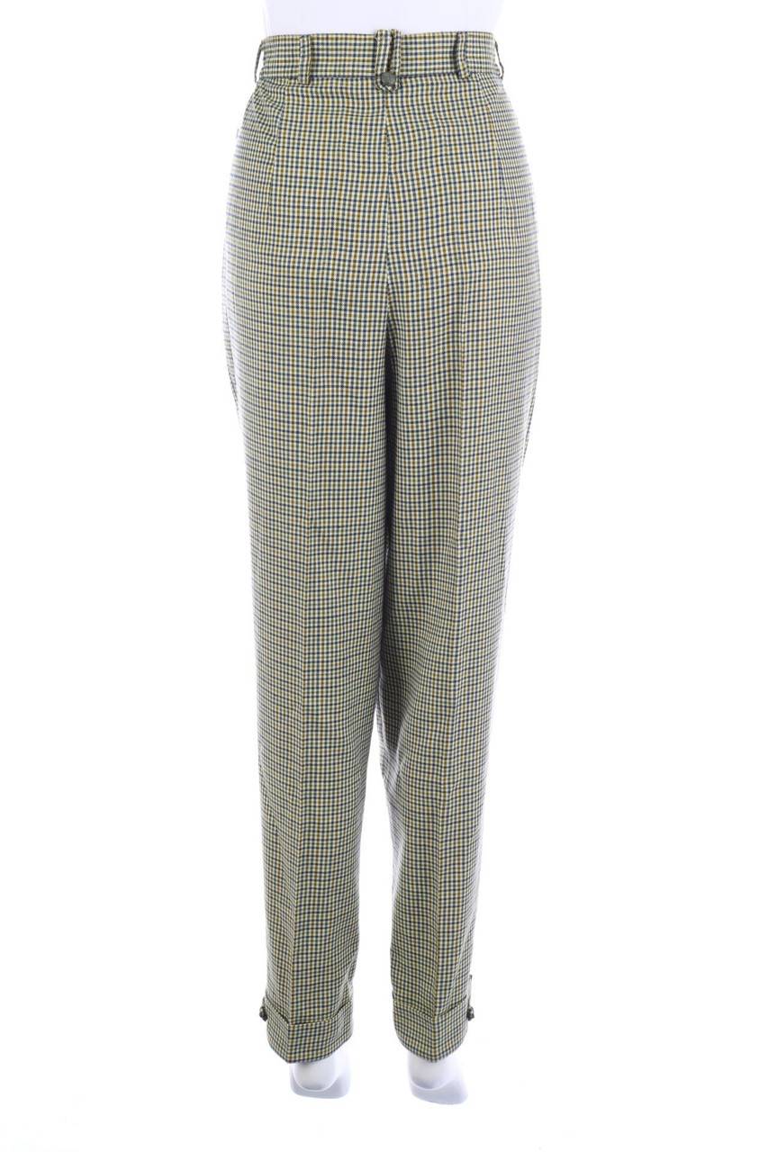 Carou VINTAGE Karo-Hose Mit Wolle