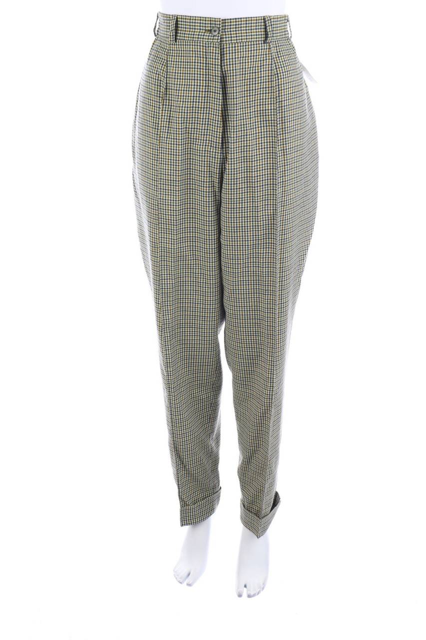 Carou VINTAGE Karo-Hose mit Wolle