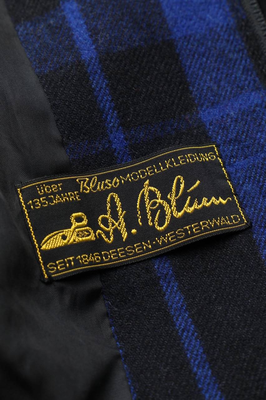 Carou VINTAGE Karo-Jacke Mit Wolle