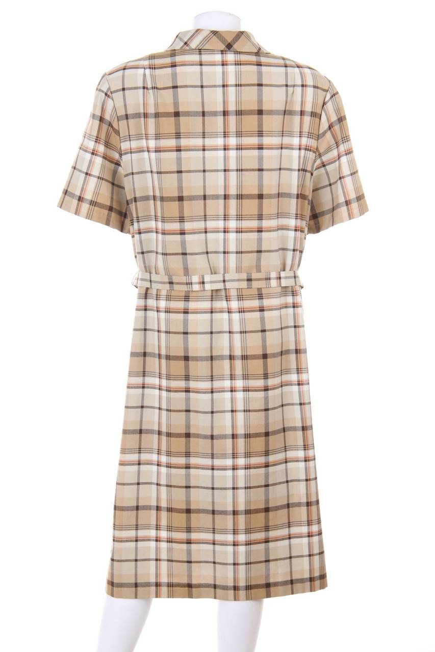 Carou VINTAGE Karo-Vintage-Kleid Mit Gürtel