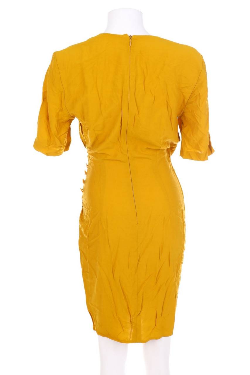 Carou VINTAGE Kleid In Wickel-Optik Mit Knöpfen