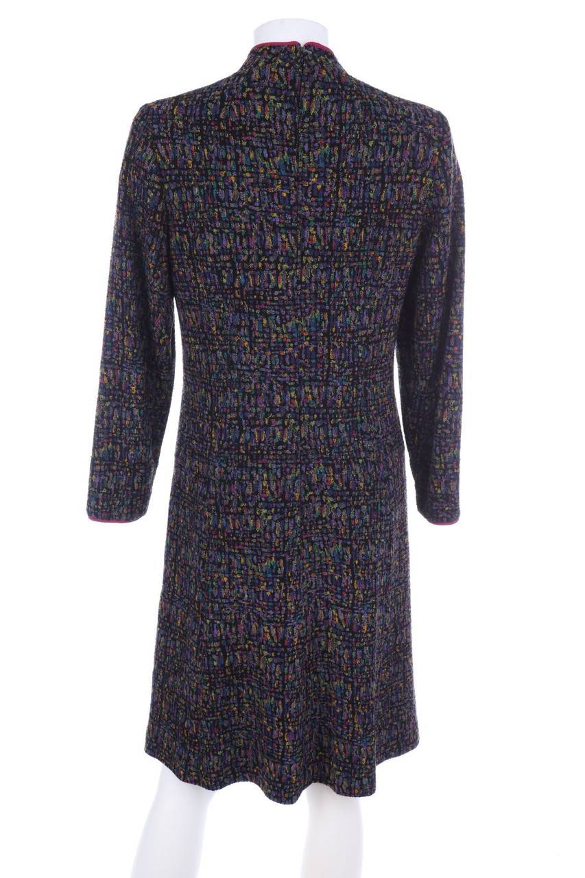 Carou VINTAGE Kleid Mit Schmuck-Knöpfen