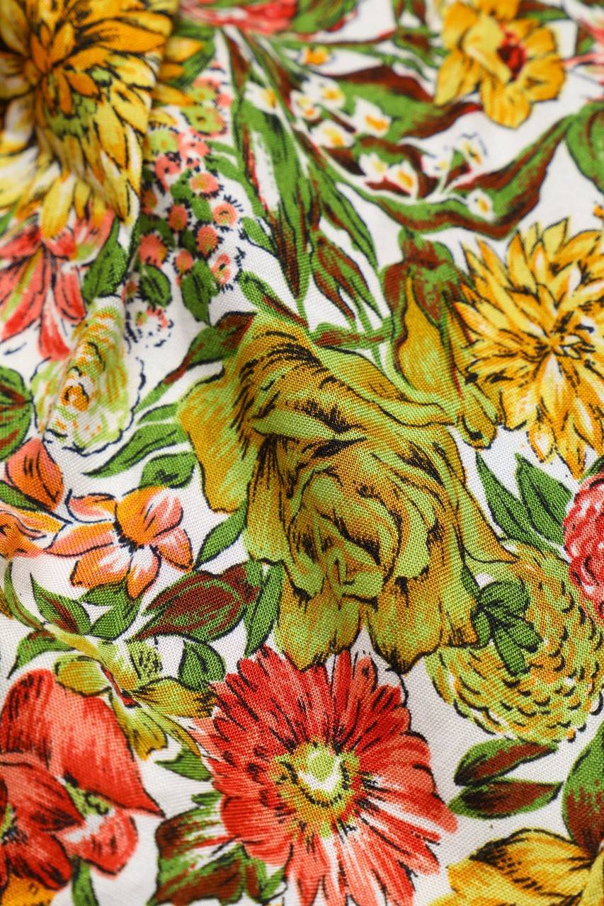 Carou VINTAGE Kostüm Mit Blumen-Print