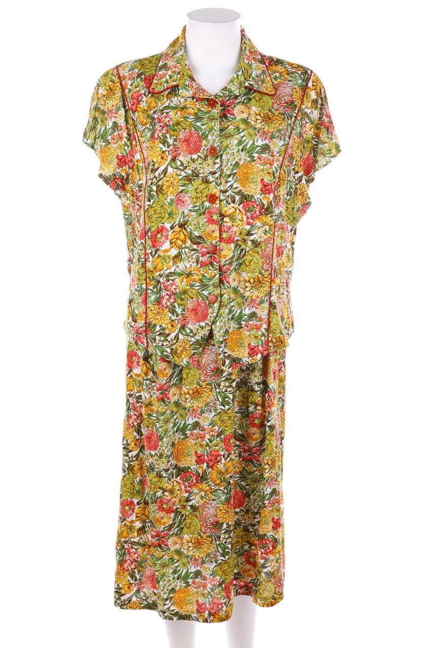 Carou VINTAGE Kostüm mit Blumen-Print