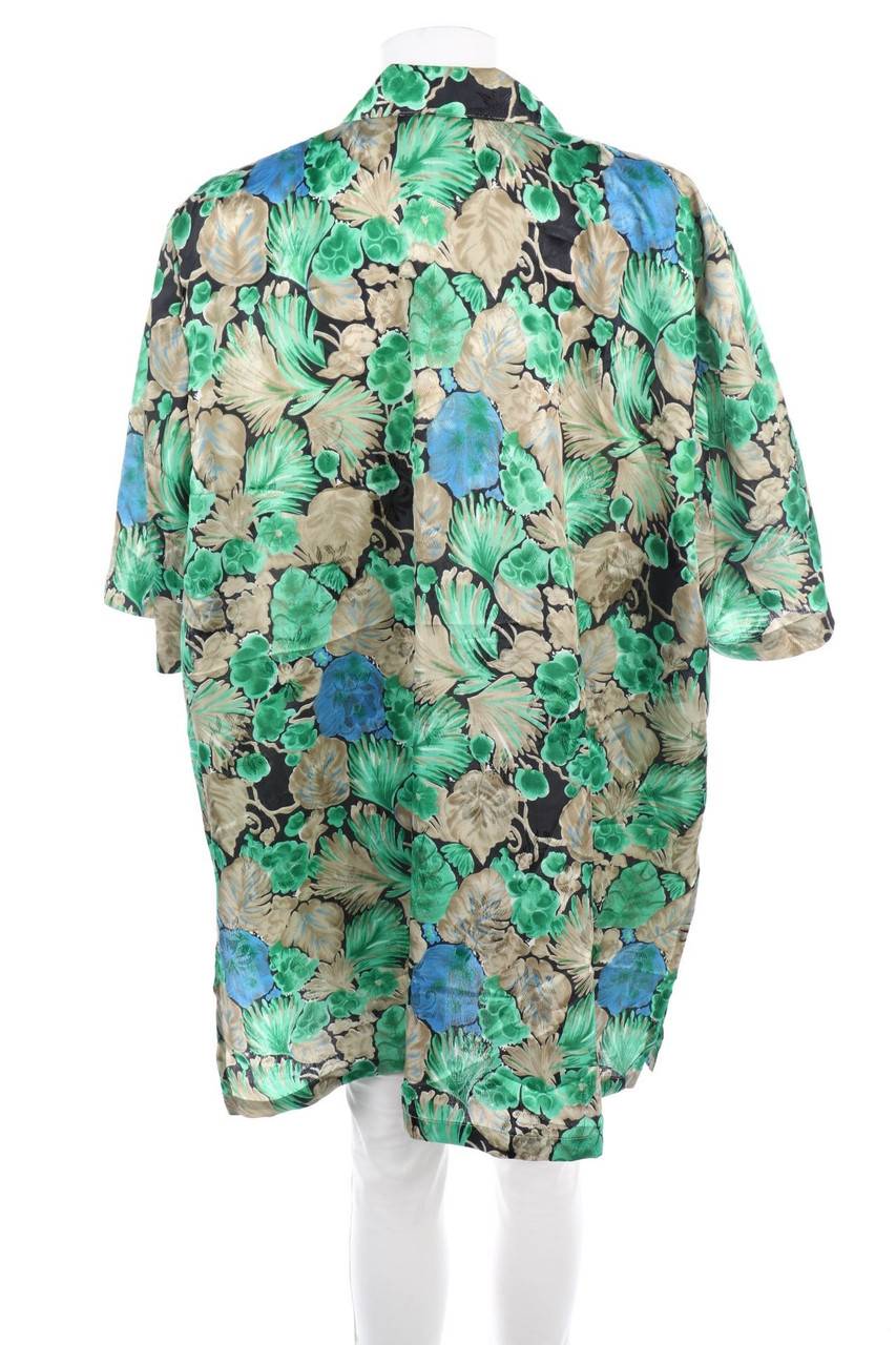 Carou VINTAGE Kurzarm-Bluse Mit Muster