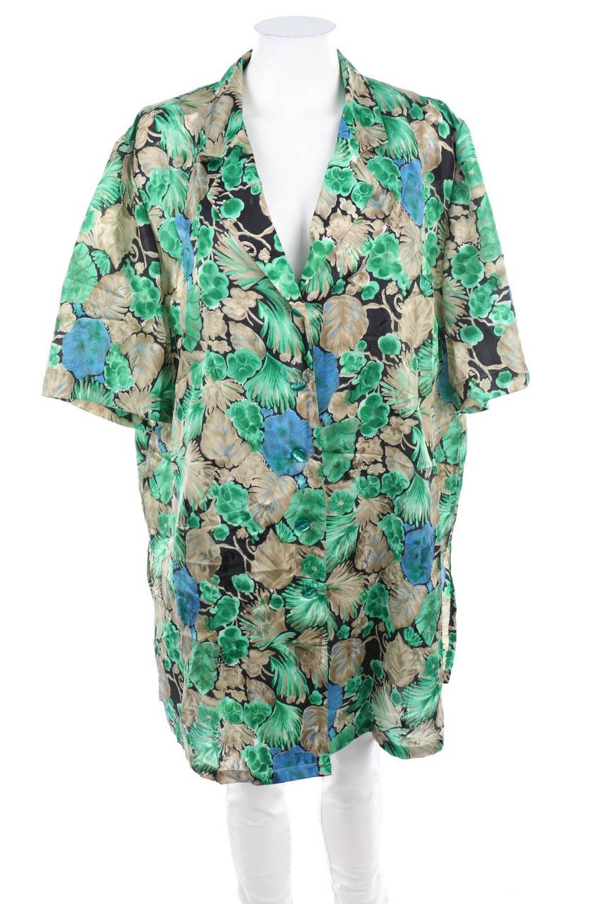 Carou VINTAGE Kurzarm-Bluse mit Muster
