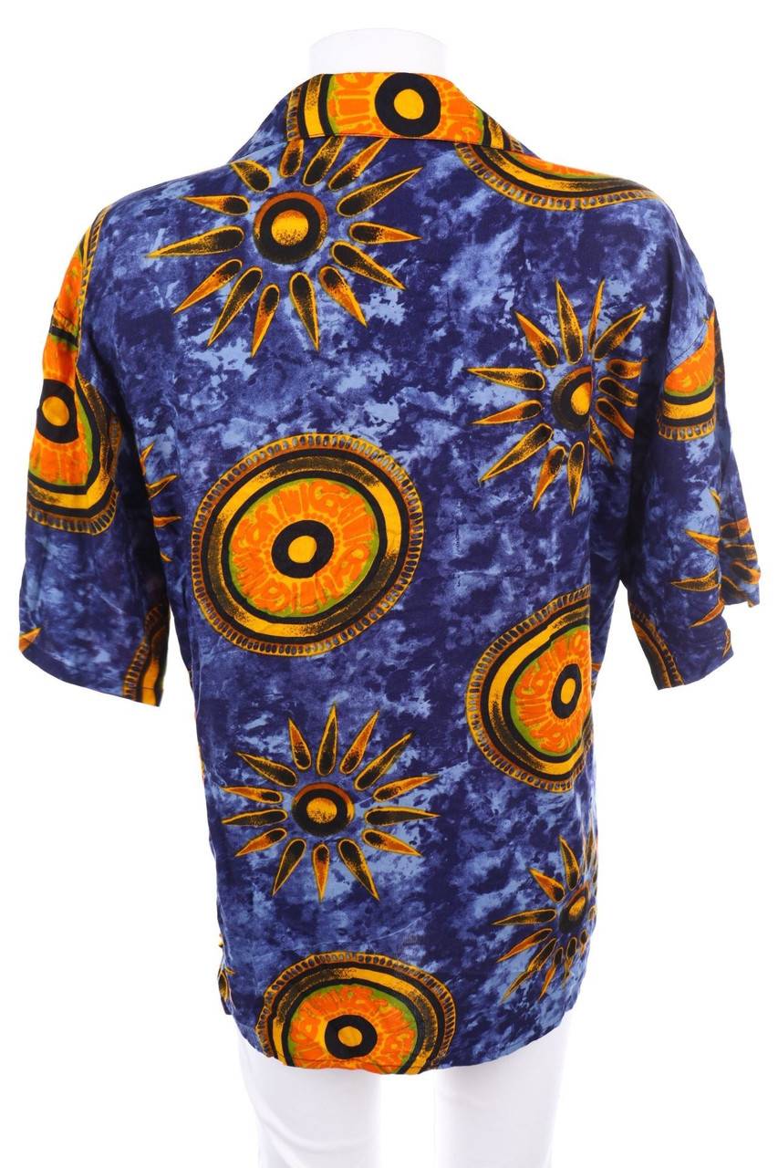 Carou VINTAGE Kurzarm-Bluse Mit Print