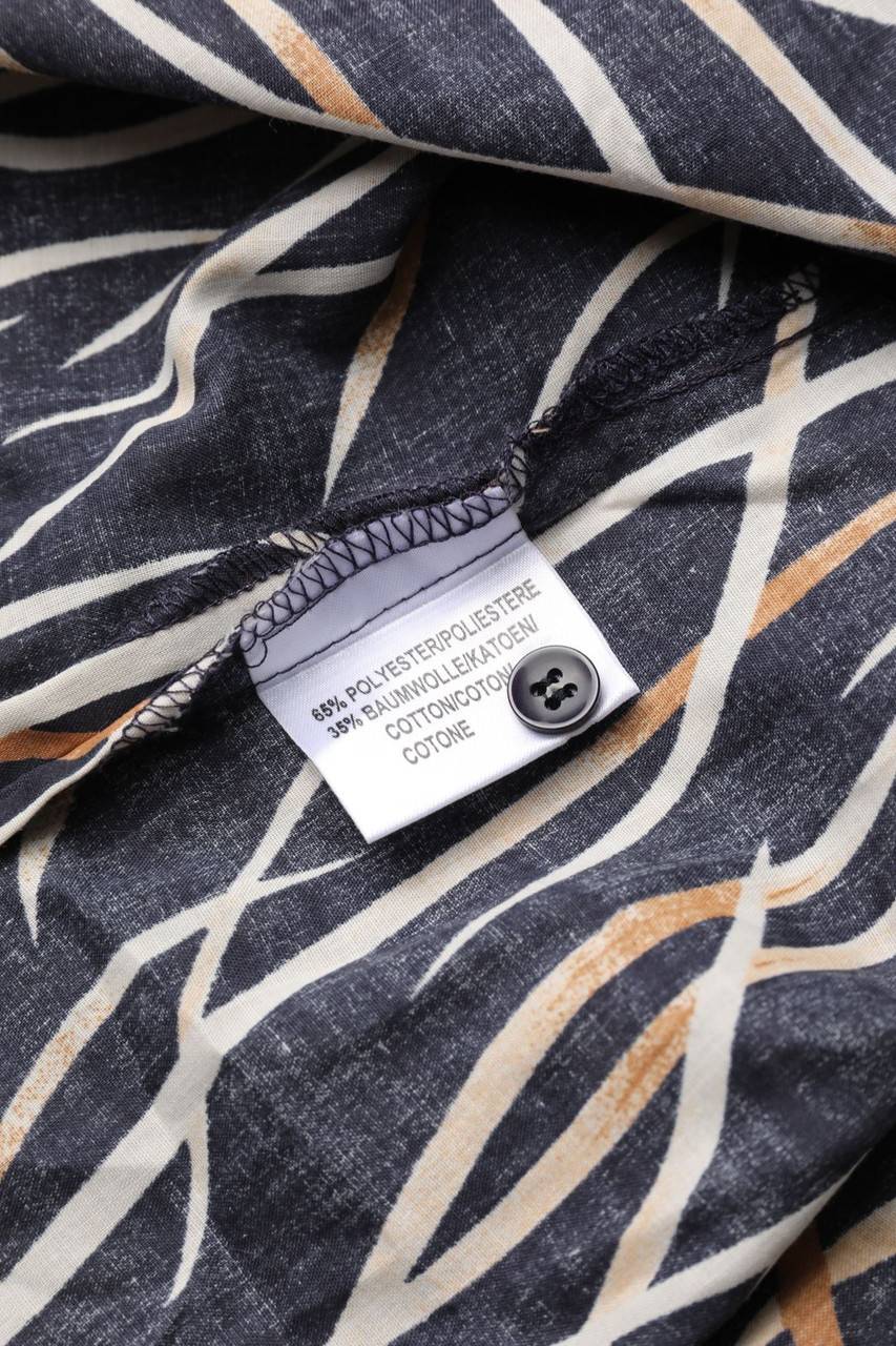 Carou VINTAGE Kurzarm-Bluse Mit Print