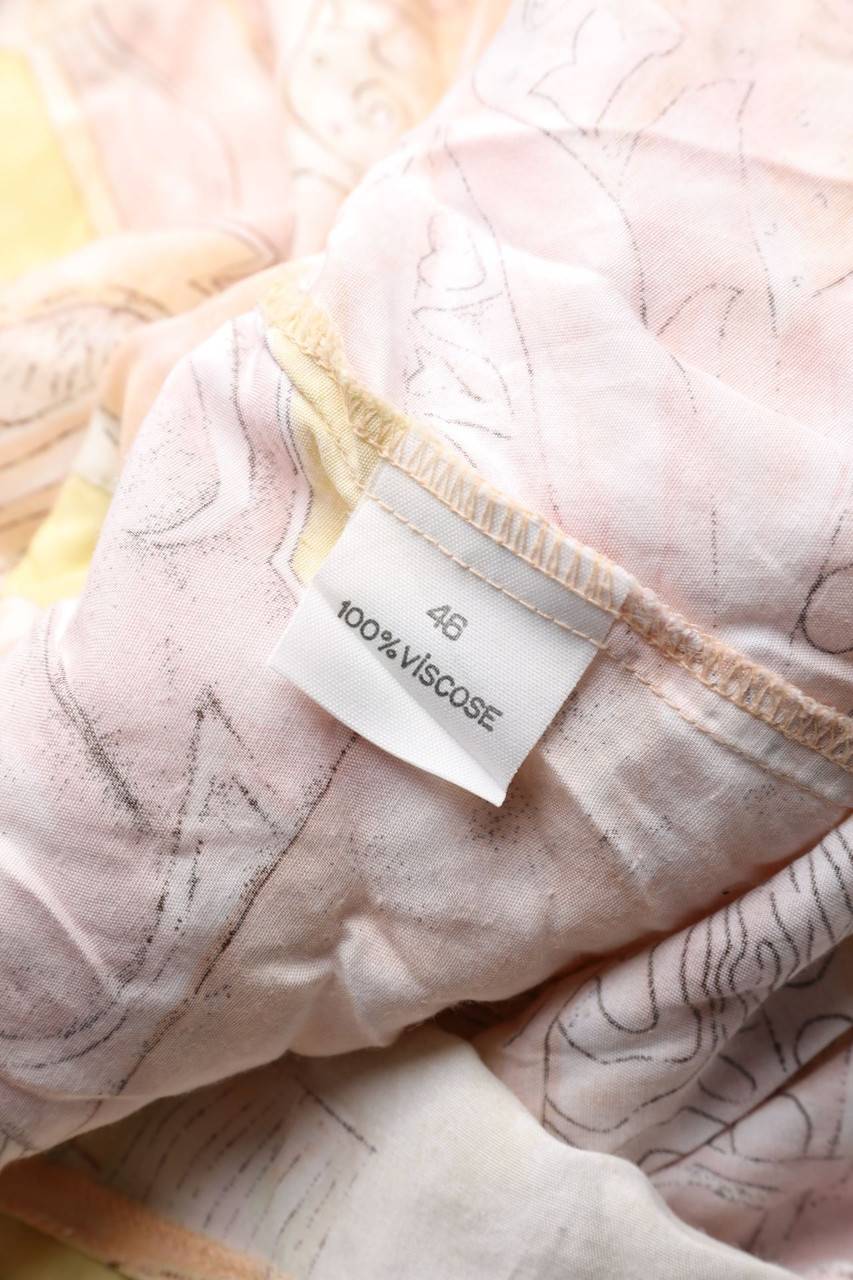 Carou VINTAGE Kurzarm-Bluse Mit Print