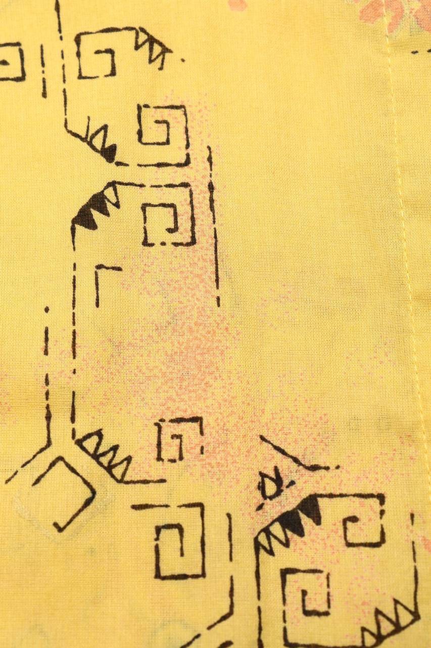 Carou VINTAGE Kurzarm-Bluse Mit Print