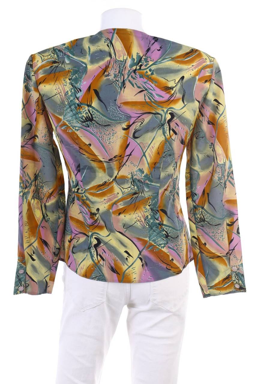 Carou VINTAGE Kurzarm-Bluse Mit Print