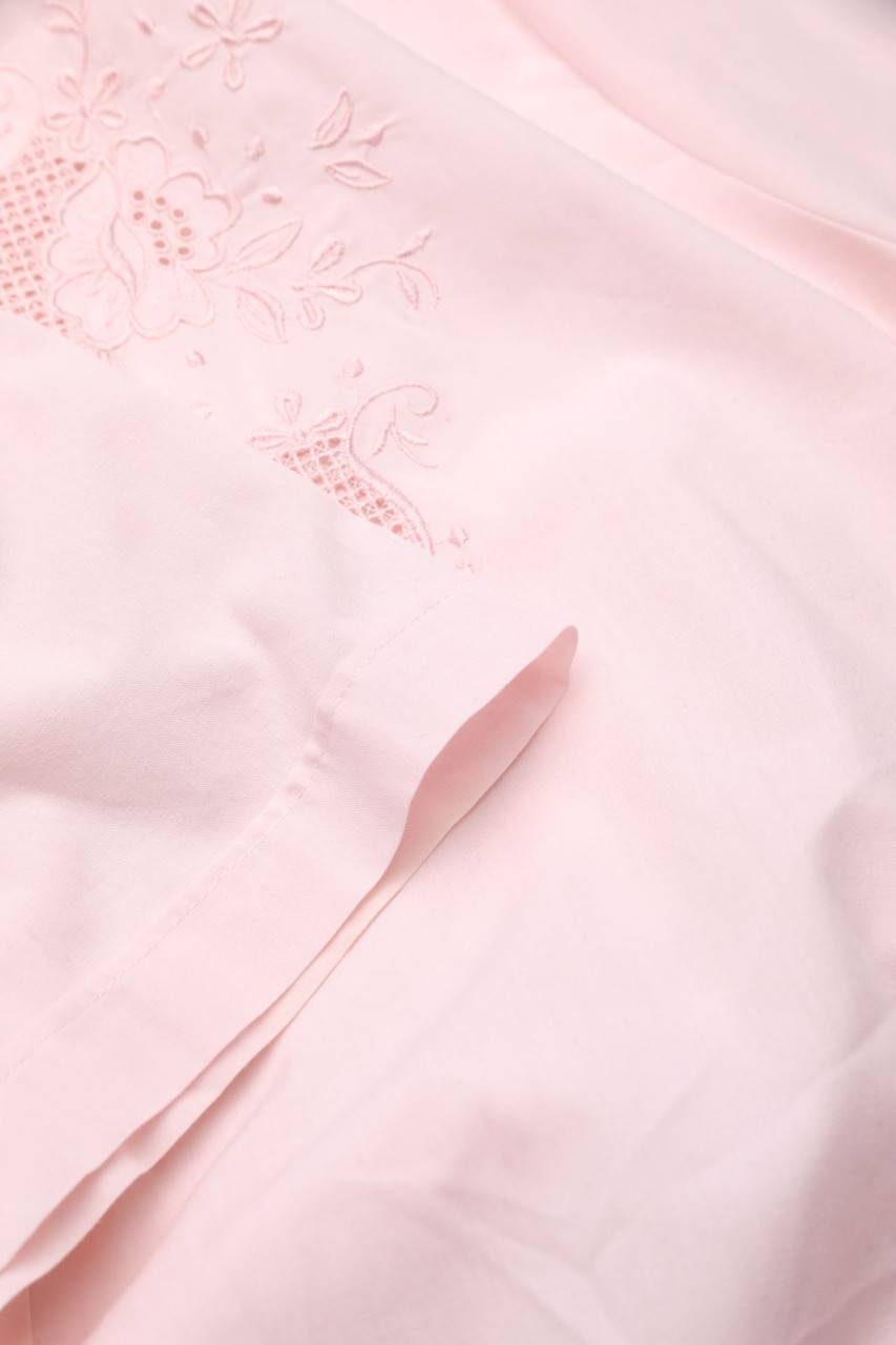 Carou VINTAGE Kurzarm-Bluse Mit Stickereien